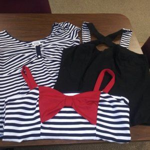 Set of 6 Vintage Style Tops